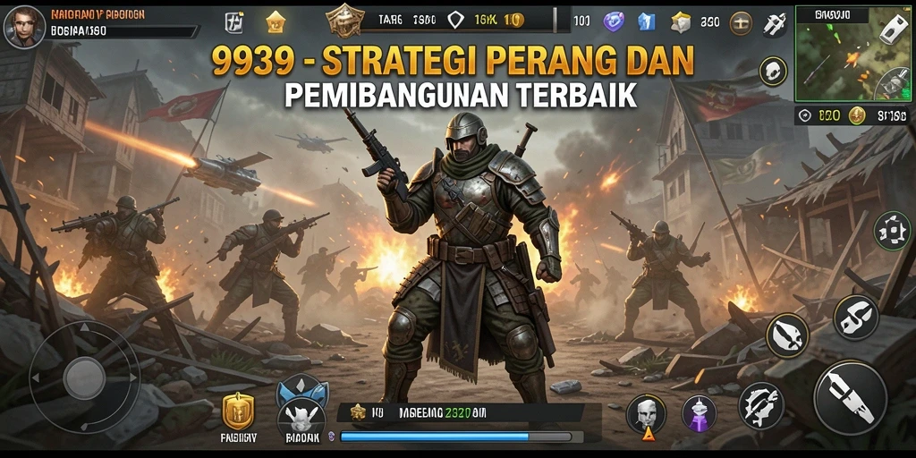Tampilan gameplay <strong>9939</strong> yang dinamis dan menarik dengan strategi perang.