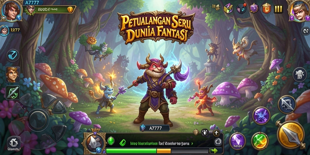 Screenshot A7777 menunjukkan gameplay seru dalam menjelajahi dunia petualangan.
