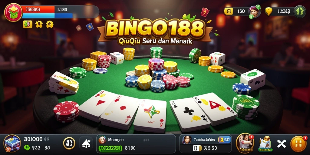 Tampilan gameplay QiuQiu yang menarik dan seru di BINGO188.