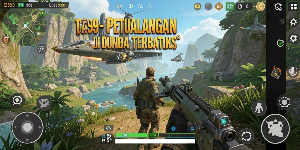 Gameplay seru DS99 dalam dunia terbuka yang luas.