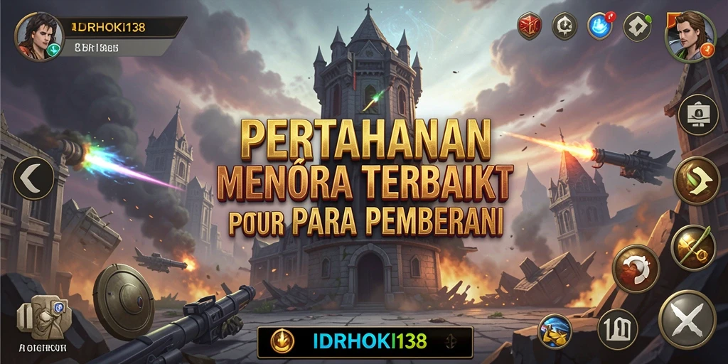 Screenshot IDRHOKI138 menampilkan strategi pertahanan menara yang mendebarkan.