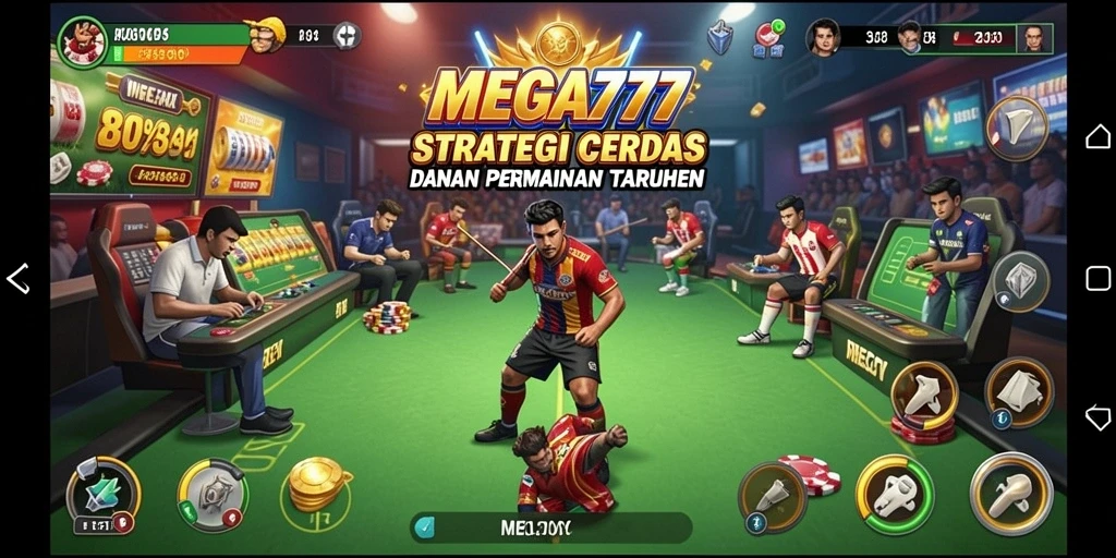 Tangkapan layar gameplay MEGA777 menampilkan strategi yang mendebarkan.