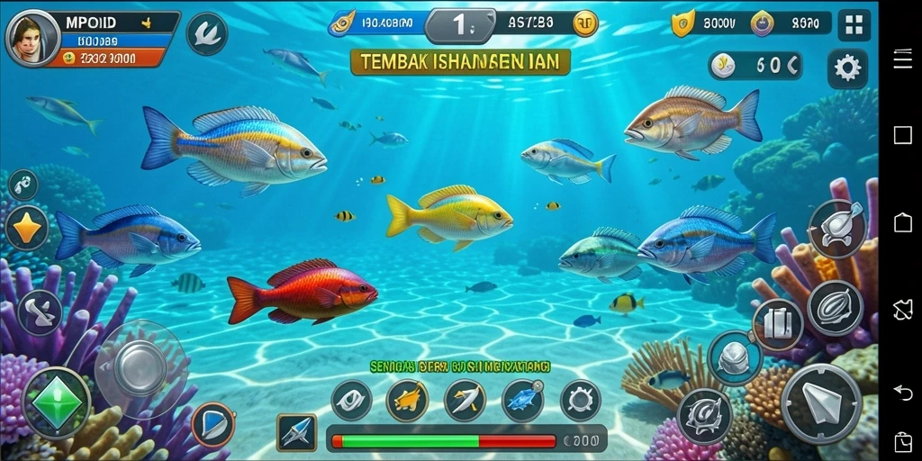 Tampilan gameplay seru Tembak Ikan di MPOID.