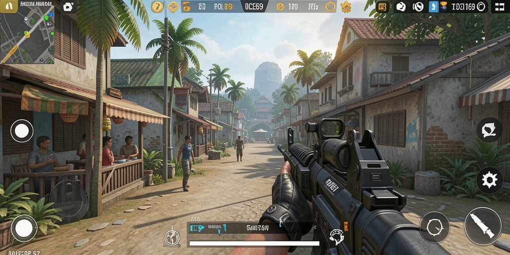 Gameplay OCE69 yang intens dan mendebarkan dalam TPS.