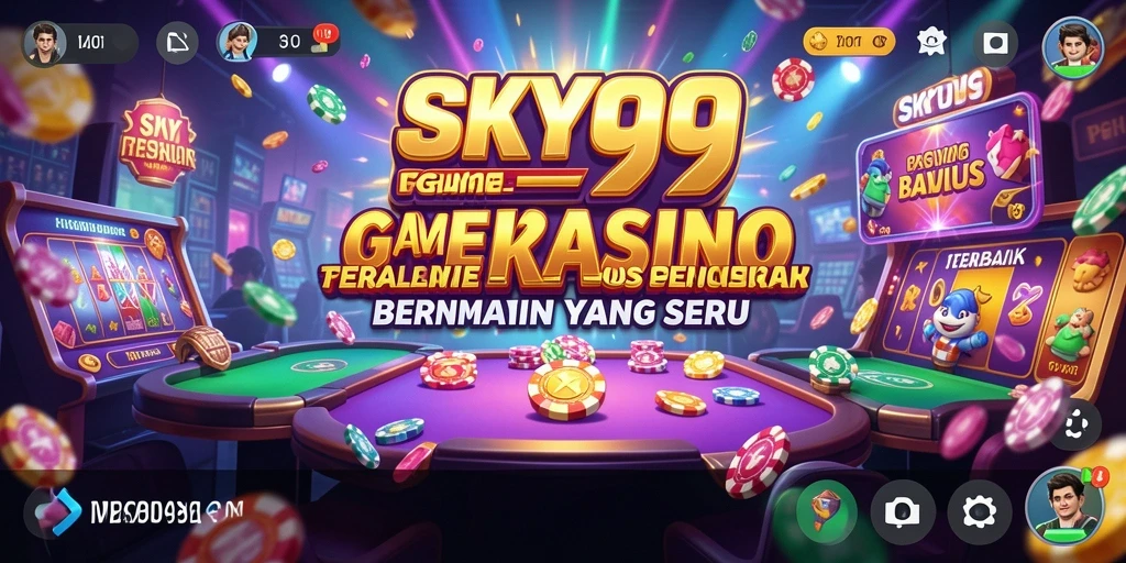 Tampilan aksi seru dalam permainan Kasino di SKY99.