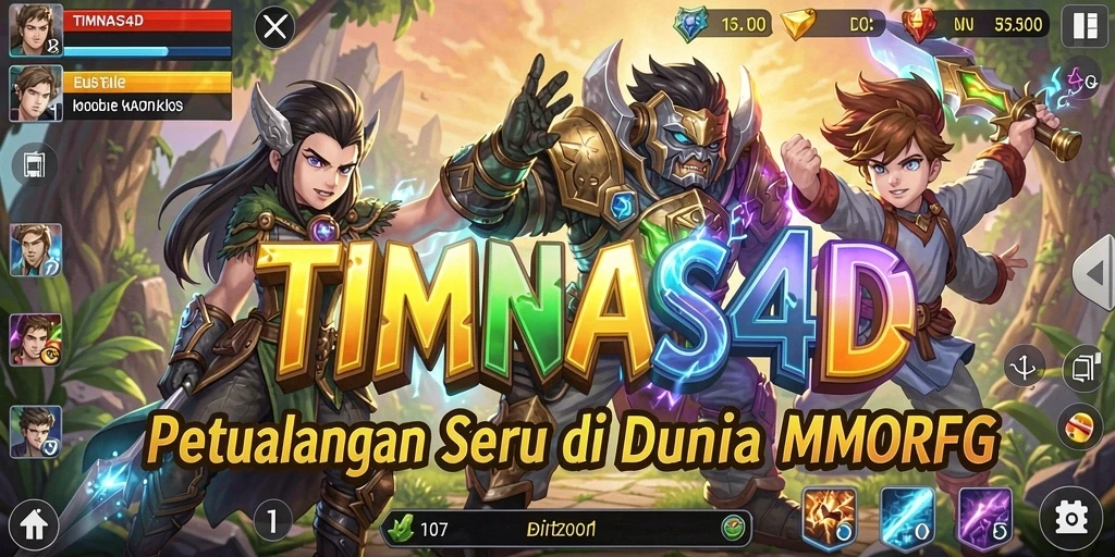Tampilan gameplay menarik di dunia MMORPG TIMNAS4D.