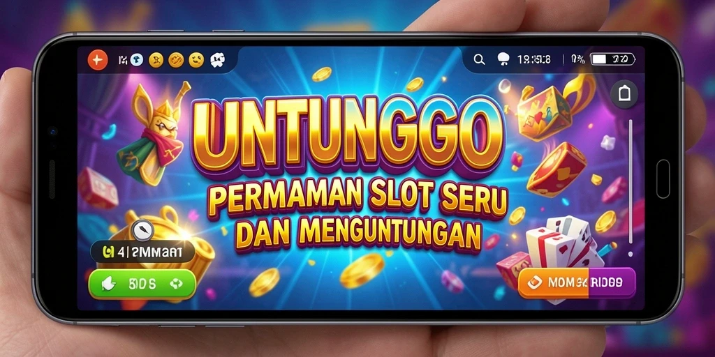 Screenshot gameplay UNTUNGGO menampilkan keseruan permainan Slot.