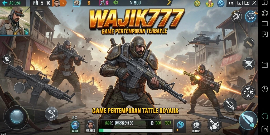Gameplay WAJIK777 dengan pertempuran seru dan strategi mendebarkan.