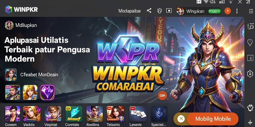 Tampilan antarmuka pengguna WINPKR yang bersih dan fungsional.