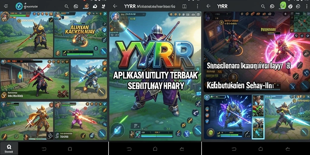 Tampilan aplikasi YYRR dengan fitur-fitur Utility terintegrasi.
